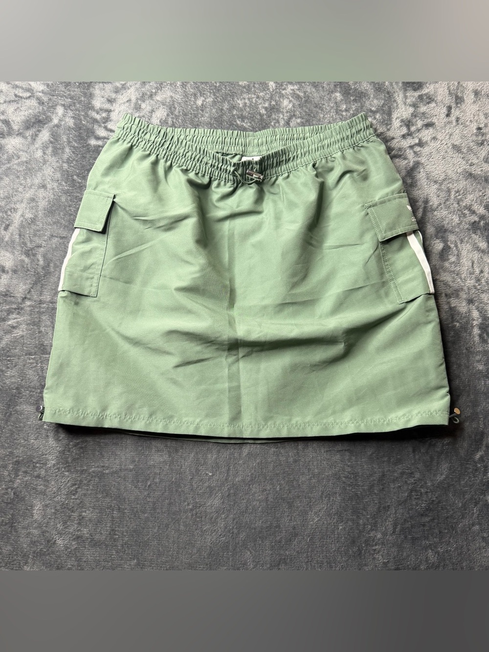 Adidas Utility Cargo Mini Skirt in Sage Green